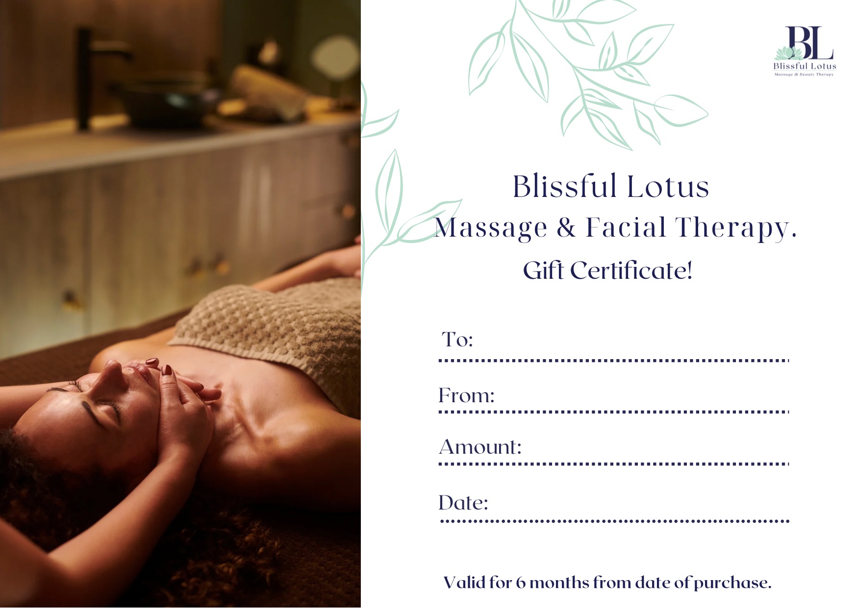 Blissful Lotus Gift Certificate Gympie